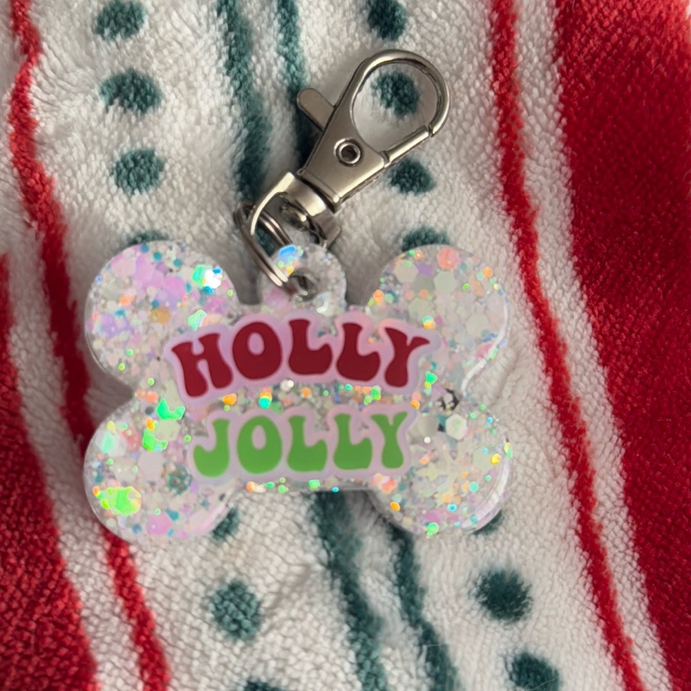 Christmas dog tag